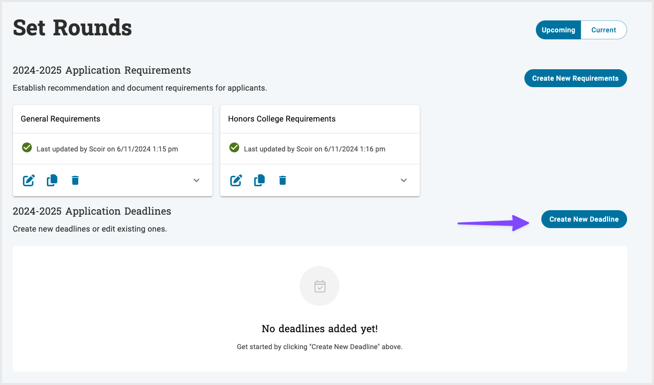 create deadlines from set rounds tab